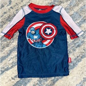 Boys Marvel Avengers swim shirt (UPF)